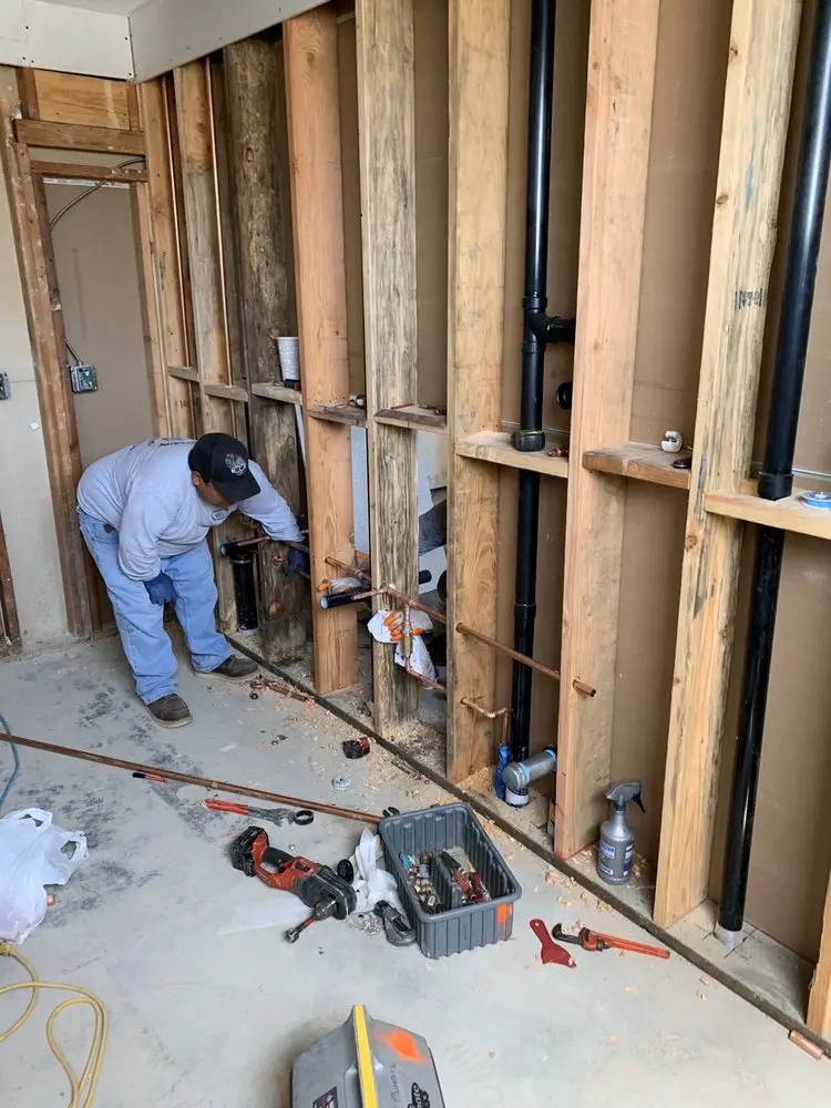 Commercial rough-in plumbing for Water Heater Replacement in Hathorne